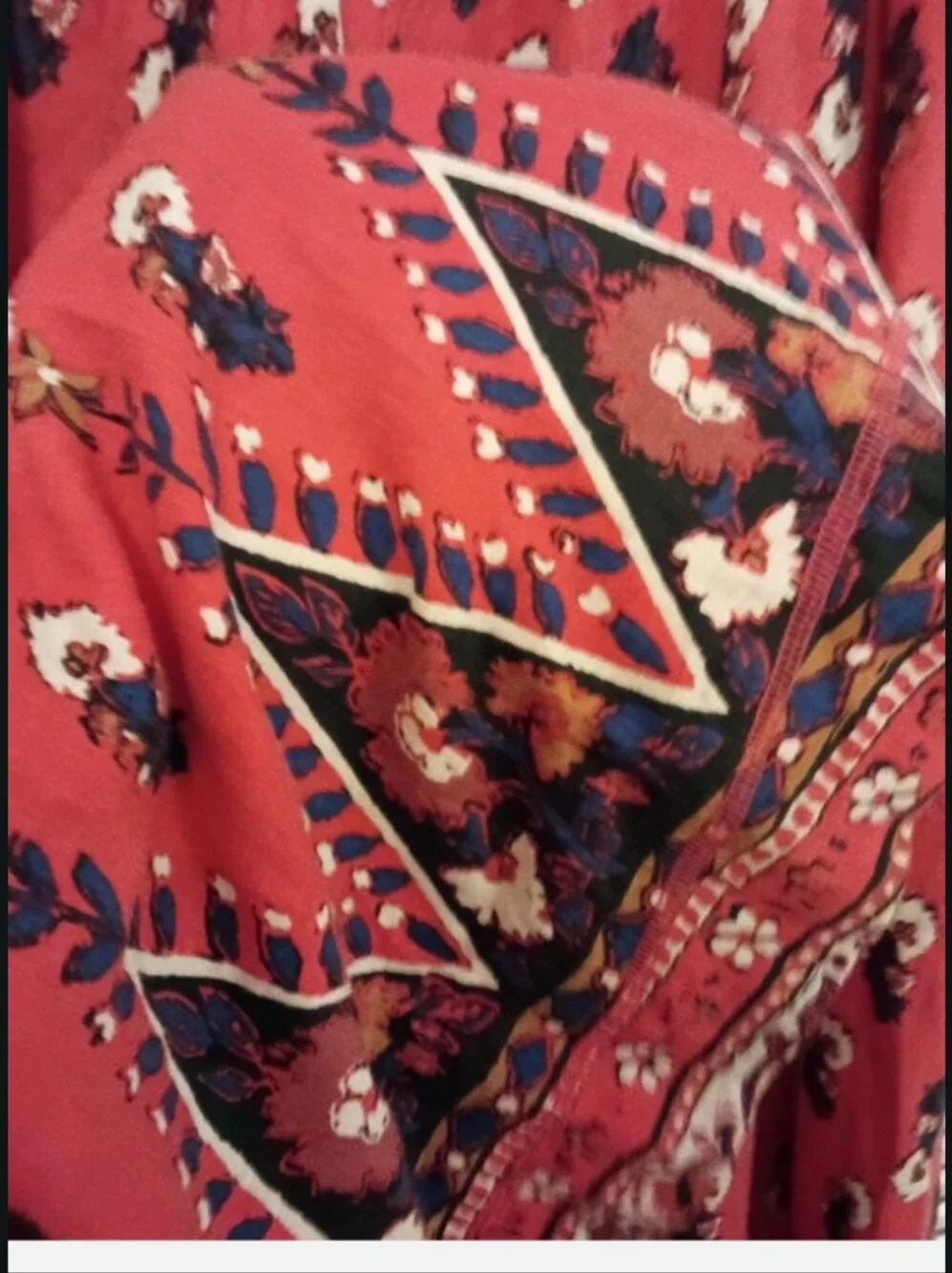 Free People Red Printed Wide-Leg Palazzo Pants